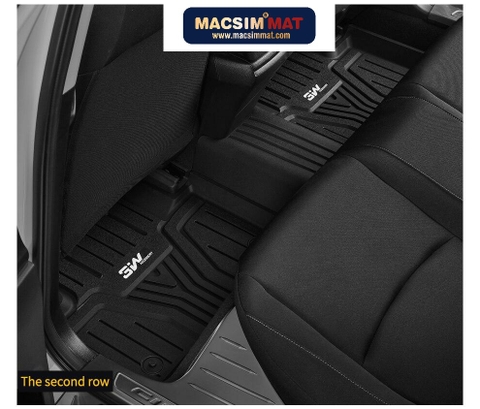 Thảm lót sàn xe ô tô  HONDA CIVIC 2015- đến nay Nhãn hiệu Macsim 3W chất liệu nhựa TPE đúc khuôn cao cấp - màu đen