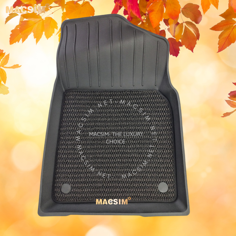 Thảm lót sàn 2 lớp xe ô tô Toyoyta Camry 2025+ Nhãn hiệu Macsim 3W chất liệu nhựa TPE đúc khuôn cao cấp - màu đen