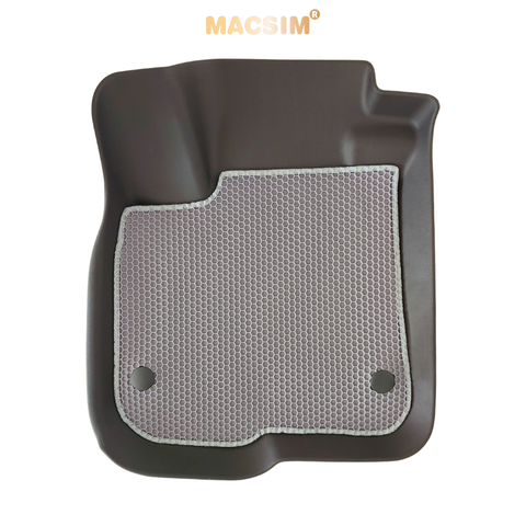Thảm sd3 dạng lưới lục giác 2 lớp Honda CRV 2023+ (màu ghi)  bề mặt cao su siêu sạch nhãn hiệu Macsim