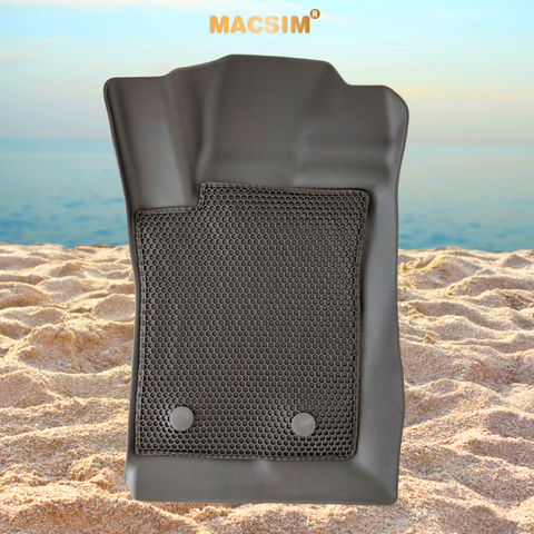 Thảm 2 lớp sd3 dạng lưới lục giác Ford Everest 2022 & 2023+ (đen) 3 - bề mặt cao su siêu sạch - Macsim