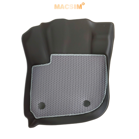 Thảm sd3 dạng lưới lục giác 2 lớp Honda HRV 2022+ (màu ghi)  bề mặt cao su siêu sạch nhãn hiệu Macsim
