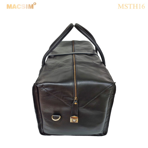 Túi Du Lịch Da Thật Macsim Chính Hãng mã MSTH16 – Da Bò Nguyên Miếng Loại 1 – Cổ Điển – Bền Đẹp – Unisex