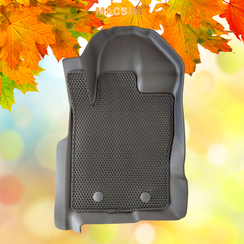 Thảm sd1 2 lớp dạng lưới lục giác Ford Ranger 2012 -2021 bề mặt cao su siêu sạch nhãn hiệu Macsim