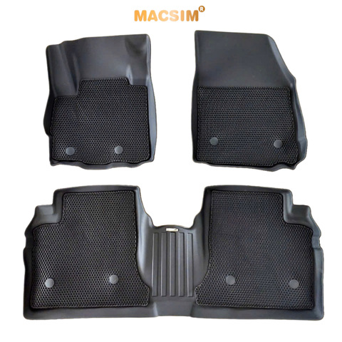 Thảm sd3 dạng lưới lục giác 2 lớp xforce màu đen bề mặt cao su siêu sạch nhãn hiệu Macsim