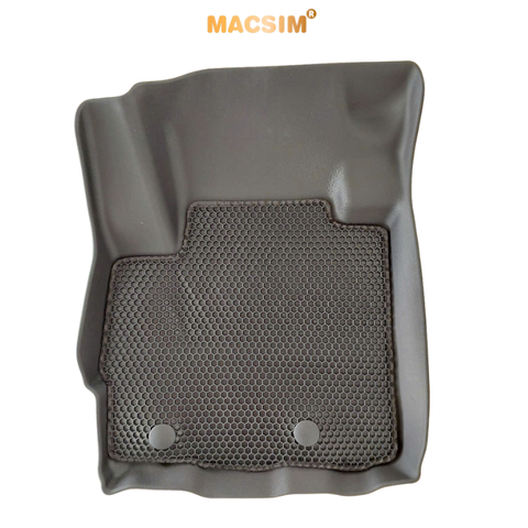 Thảm sd3 dạng lưới lục giác 2 lớp xforce màu đen bề mặt cao su siêu sạch nhãn hiệu Macsim