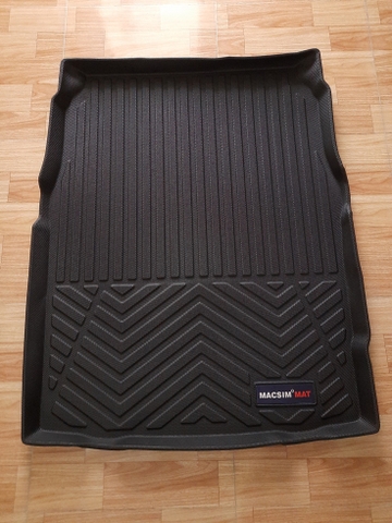 Thảm lót cốp xe ô tô Vinfast Lux A 2018-đến nay nhãn hiệu Macsim chất liệu TPV cao cấp màu be