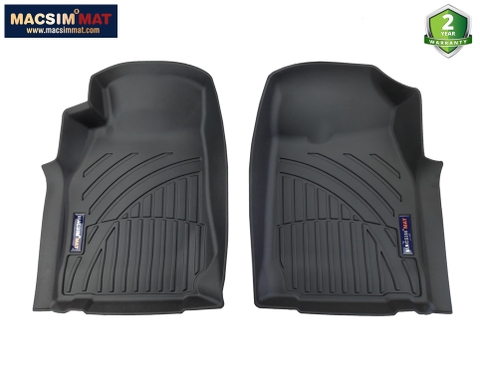 Thảm lót sàn xe ô tô Chevrolet TrailBlazer Nhãn hiệu Macsim chất liệu nhựa TPV cao cấp màu đen(FDW-012)