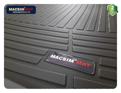 Thảm lót cốp xe ô tô Vinfast Lux SA 2018-đến nay nhãn hiệu Macsim chất liệu TPV cao cấp màu đen