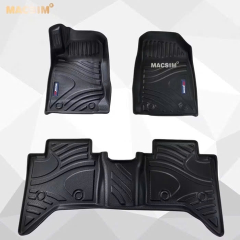 Thảm lót sàn xe ô tô qd Isuzu D-max 2014-2020 qd Nhãn hiệu Macsim chất liệu nhựa TPV cao cấp