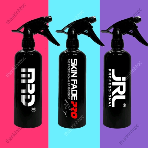 Bình Xịt Nước Cắt Tóc Nam Nữ B8 Black Plastic Skin Fade, MRD, JRL 500ml