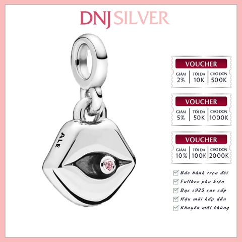 [Chính hãng] Charm bạc 925 cao cấp - Charm ME Lips Mini Dangle thích hợp để mix vòng tay charm bạc cao cấp - DN668