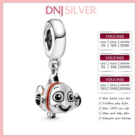 [Chính hãng] Charm bạc 925 cao cấp - Charm Disney Finding Nemo thích hợp để mix vòng tay charm bạc cao cấp - DN597