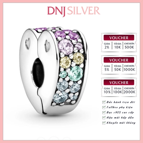 [Chính hãng] Charm bạc 925 cao cấp - Charm Jewelry Rainbow Arcs Of Love Spacer Clip thích hợp để mix vòng tay charm bạc cao cấp - DN624