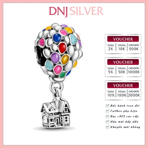 [Chính hãng] Charm bạc 925 cao cấp - Charm Disney Pixar Up House & Balloons thích hợp để mix vòng tay charm bạc cao cấp - DN746