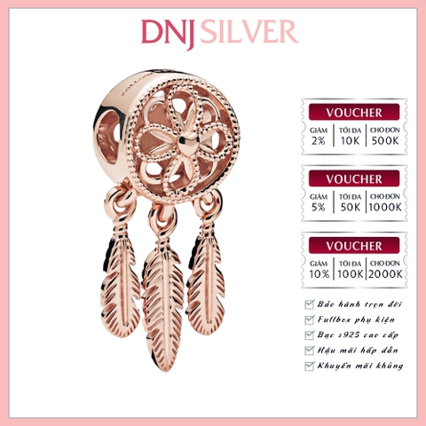 [Chính hãng] Charm bạc 925 cao cấp - Charm RoseGold Spiritual Dreamcatcher thích hợp để mix vòng tay charm bạc cao cấp - DN714