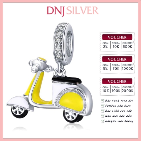 [Chính hãng] Charm bạc 925 cao cấp - Charm Yellow Enamel thích hợp để mix vòng tay charm bạc cao cấp - DN733