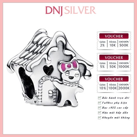 [Chính hãng] Charm bạc 925 cao cấp - Charm Gingerbread House thích hợp để mix vòng tay charm bạc cao cấp - DN698
