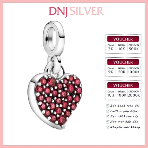 [Chính hãng] Charm bạc 925 cao cấp - Charm ME Love Mini Dangle thích hợp để mix vòng tay charm bạc cao cấp - DN662