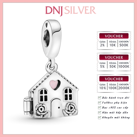 [Chính hãng] Charm bạc 925 cao cấp - Charm Mum's House Dangle thích hợp để mix vòng tay charm bạc cao cấp - DN291