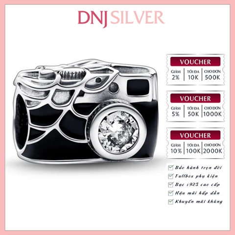 [Chính hãng] Charm bạc 925 cao cấp - Charm Marvel Spider-Man Camera Selfie thích hợp để mix vòng tay charm bạc cao cấp - DN494