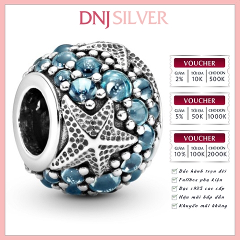[Chính hãng] Charm bạc 925 cao cấp - Charm Pavé Ocean & Starfish thích hợp để mix vòng tay charm bạc cao cấp - DN270