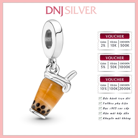 [Chính hãng] Charm bạc 925 cao cấp - Charm Murano Glass Bubble Tea Dangle thích hợp để mix vòng tay charm bạc cao cấp - DN287