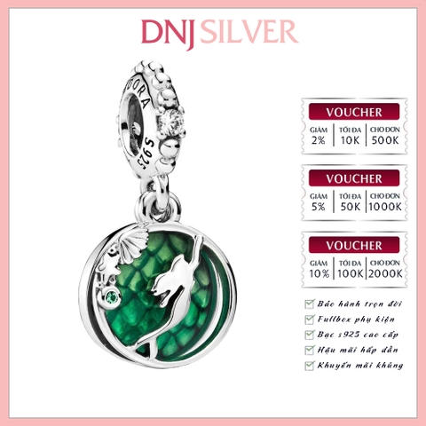 [Chính hãng] Charm bạc 925 cao cấp - Charm Disney The Little Mermaid Ariel Dangle thích hợp để mix vòng tay charm bạc cao cấp - DN410