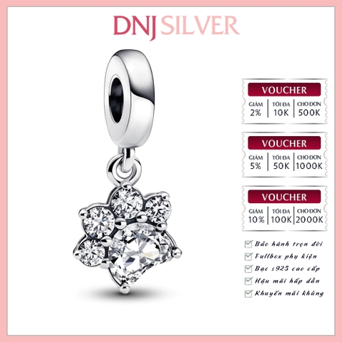 [Chính hãng] Charm bạc 925 cao cấp - Charm Sparkling Pet Paw Print Dangle thích hợp để mix vòng tay charm bạc cao cấp - DN480