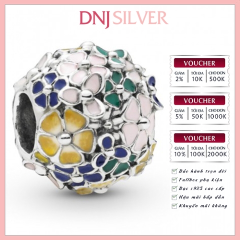[Chính hãng] Charm bạc 925 cao cấp - Charm Flower Bouquet thích hợp để mix vòng tay charm bạc cao cấp - DN282