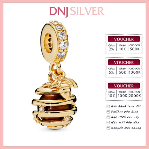 [Chính hãng] Charm bạc 925 cao cấp - Charm Sparkling Beehive Dangle thích hợp để mix vòng tay charm bạc cao cấp - DN244