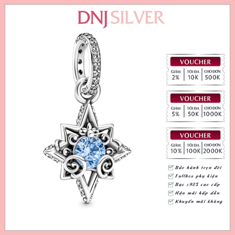[Chính hãng] Charm bạc 925 cao cấp - Charm Disney Cinderella Blue Star thích hợp để mix vòng tay charm bạc cao cấp - DN037