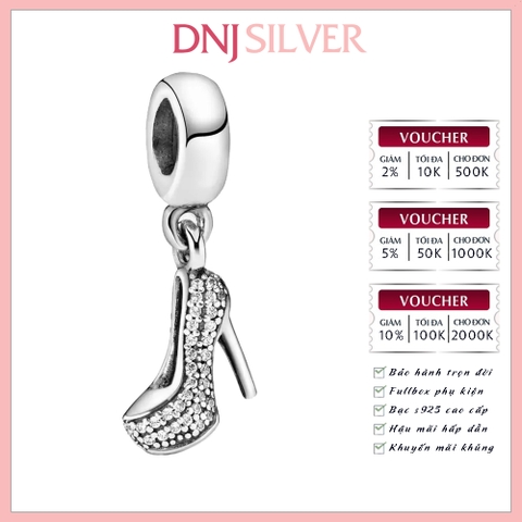 [Chính hãng] Charm bạc 925 cao cấp - Charm Pavé Stiletto Shoe Dangle thích hợp để mix vòng tay charm bạc cao cấp - DN381