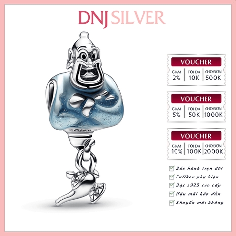[Chính hãng] Charm bạc 925 cao cấp - Charm Disney Aladdin Genie & Lamp thích hợp để mix vòng tay charm bạc cao cấp - DN510