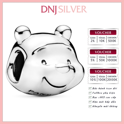 [Chính hãng] Charm bạc 925 cao cấp - Charm Disney Winnie the Pooh thích hợp để mix vòng tay charm bạc cao cấp - DN384