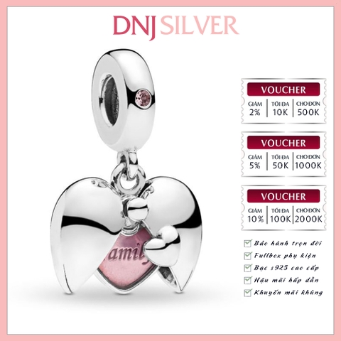 [Chính hãng] Charm bạc 925 cao cấp - Charm Family Locket Dangle thích hợp để mix vòng tay charm bạc cao cấp - DN295