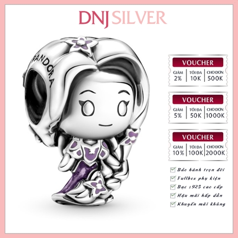 [Chính hãng] Charm bạc 925 cao cấp - Charm Disney Tangled Rapunzel thích hợp để mix vòng tay charm bạc cao cấp - DN074