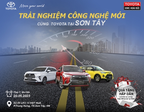 LÁI THỬ XE TOYOTA TẠI SƠN TÂY 20.05.2023