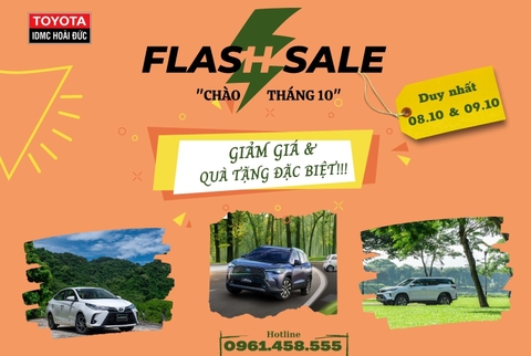 FLASH SALE CUỐI TUẦN TỪ TOYOTA HOÀI ĐỨC