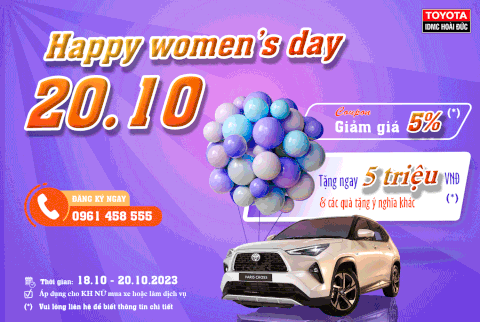 ƯU ĐÃI CHÀO MỪNG NGÀY PHỤ NỮ VIỆT NAM 20/10