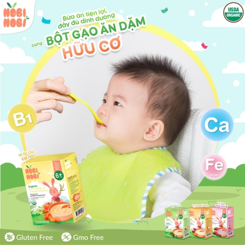 BỘT GẠO ĂN DẶM HỮU CƠ NOBI NOBI