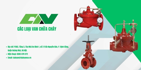 Các loại Van phòng cháy chữa cháy