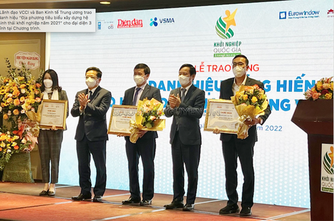 THÁI NGUYÊN NHẬN DANH HIỆU “ĐỊA PHƯƠNG TIÊU BIỂU XÂY DỰNG HỆ SINH THÁI KHỞI NGHIỆP NĂM 2021”