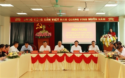 SỞ CÔNG THƯƠNG ĐỐI THOẠI VỚI CỘNG ĐỒNG DOANH NGHIỆP TỈNH THÁI NGUYÊN