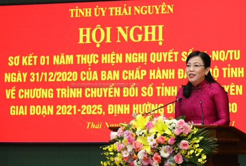THÁI NGUYÊN: PHẤN ĐẤU THUỘC NHÓM 10 TỈNH, THÀNH PHỐ DẪN ĐẦU VỀ CHUYỂN ĐỔI SỐ