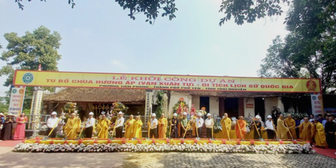 THÁI NGUYÊN: KHỞI CÔNG DỰ ÁN TU BỔ CHÙA HƯƠNG ẤP THUỘC KHU DI TÍCH LÝ NAM ĐẾ