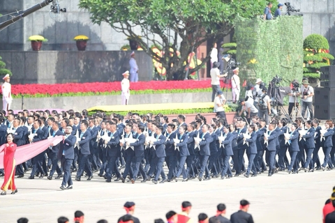 KHỐI DOANH NHÂN THÁI NGUYÊN DIỄU HÀNH NGÀY QUỐC KHÁNH 2/9: DẤU ẤN TRONG NGÀY HỘI LỚN CỦA DÂN TỘC