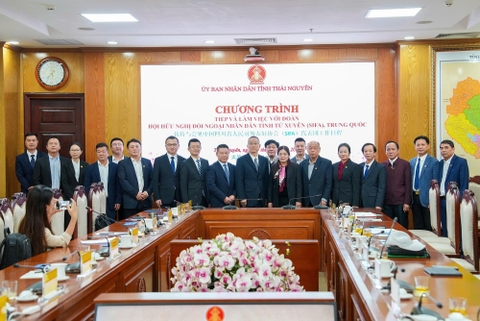 HIỆP HỘI DOANH NGHIỆP TỈNH THÁI NGUYÊN TĂNG CƯỜNG HỢP TÁC HỮU NGHỊ THÁI NGUYÊN – TỨ XUYÊN (TRUNG QUỐC)