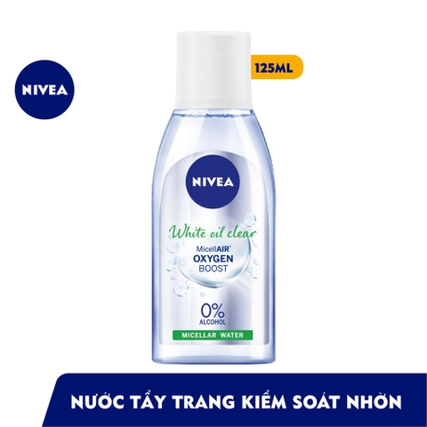 Nước tẩy trang NIVEA kiểm soát nhờn White Oil Clear Micellar Water (125ml)