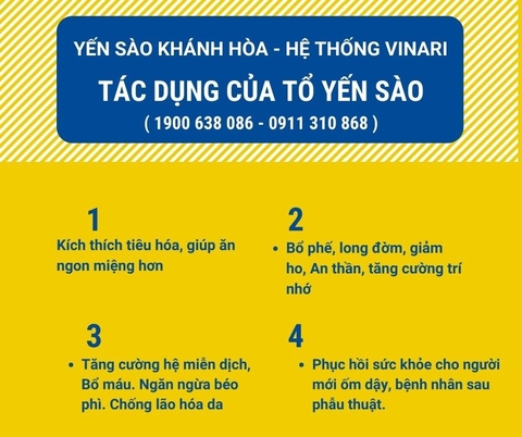 Yến Sào Có Tác Dụng Gì?