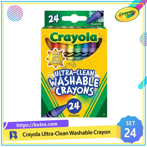 Bộ 24 bút sáp màu dễ dàng làm sạch Crayola Ultra - Clean Washable Crayons